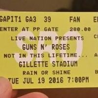 GUNS N ROSES Gillette Stadium Foxborough, MA 7/19/2016